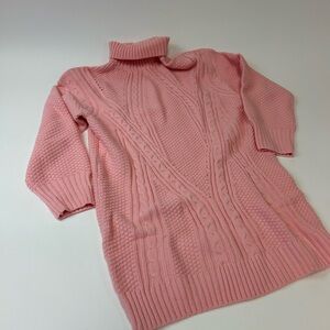 Pretty in Pink Cozy Sweater Dress